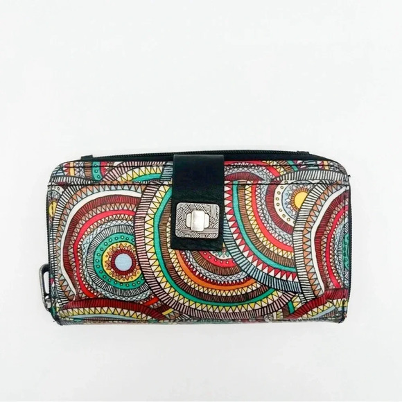 SAKROOTS Artist Circle Large Smartphone Crossbody, Rainbow Spirit Desert - Picture 1 of 8